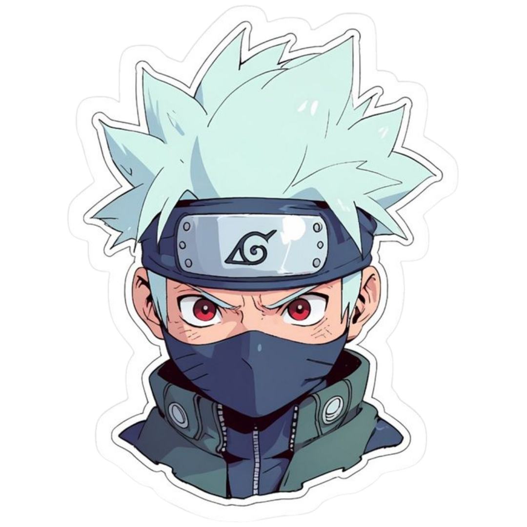 Kakashi Hatake Naruto Sticker 5 | Sharingan Ninja Premium Sticker