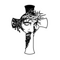 Jesus Christ 5 | Christianity | Religious Sticker | Spiritual Premium Sticker