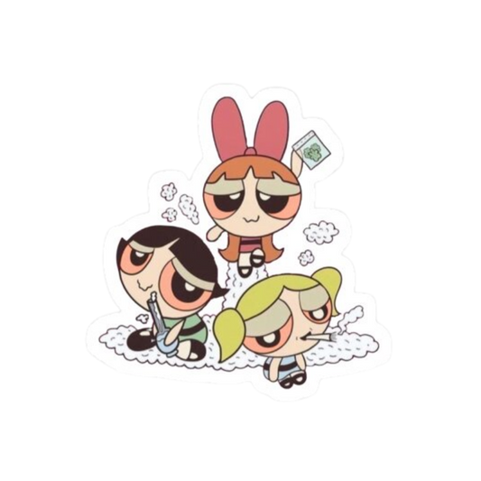 Power Puff girl High Hemp Sticker