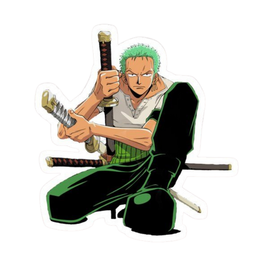 Roronoa Zoro One Piece Sticker 8 | Three Sword Style Premium Sticker