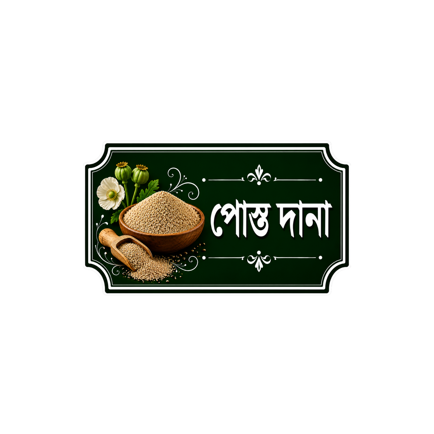 Posto Dana | Premium বাংলা মশলার স্টিকার কালেকশন | StickerBD