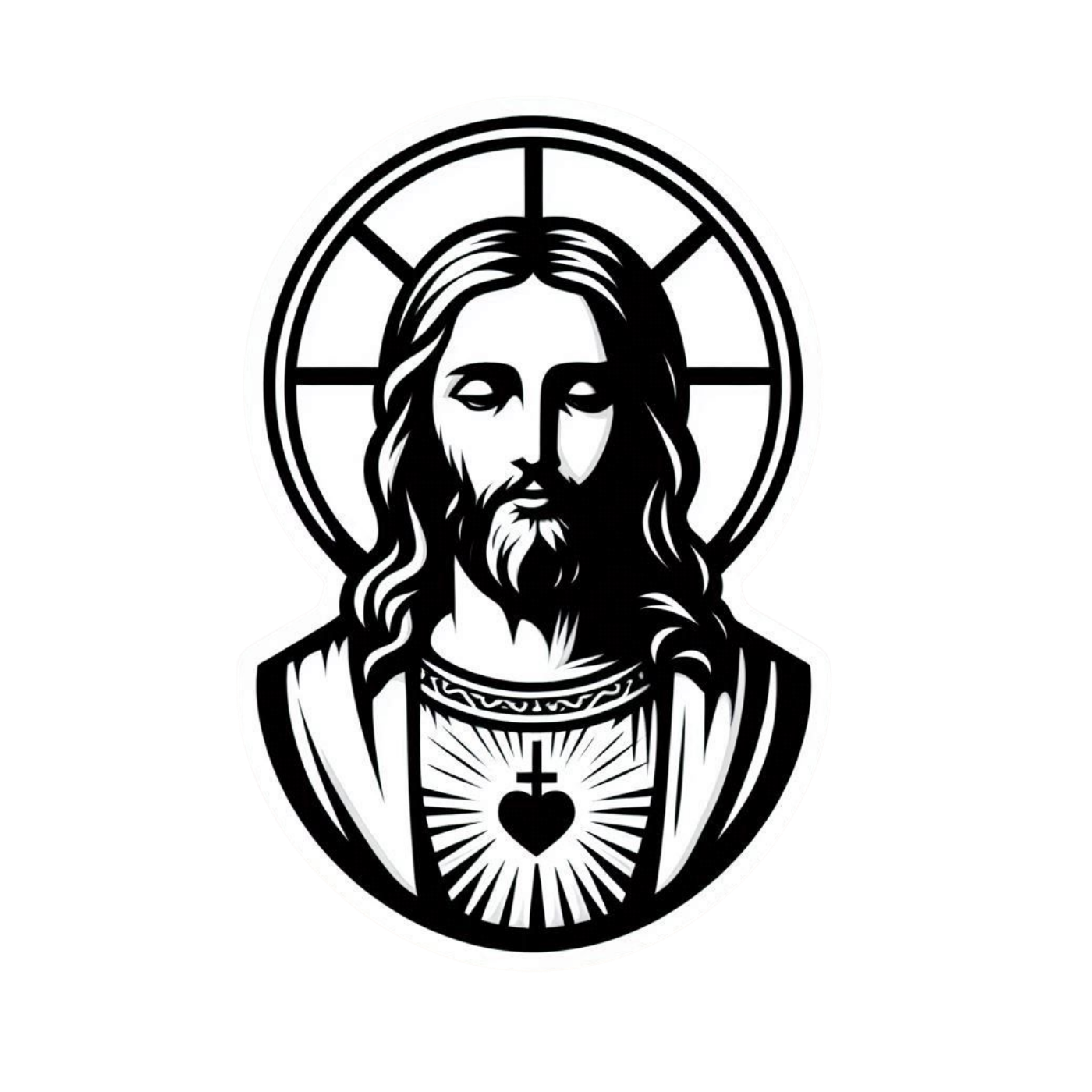 Jesus Christ 6 | Christianity | Religious Sticker | Spiritual Premium Sticker
