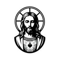 Jesus Christ 6 | Christianity | Religious Sticker | Spiritual Premium Sticker