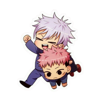 Satoru Gojo Yuji running Jujutsu Kaisen Anime stickers