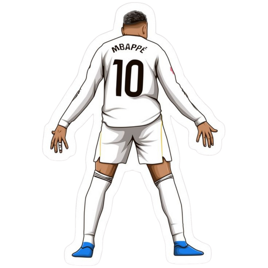 Kylian Mbappé 10 | Football Player Premium Sticker
