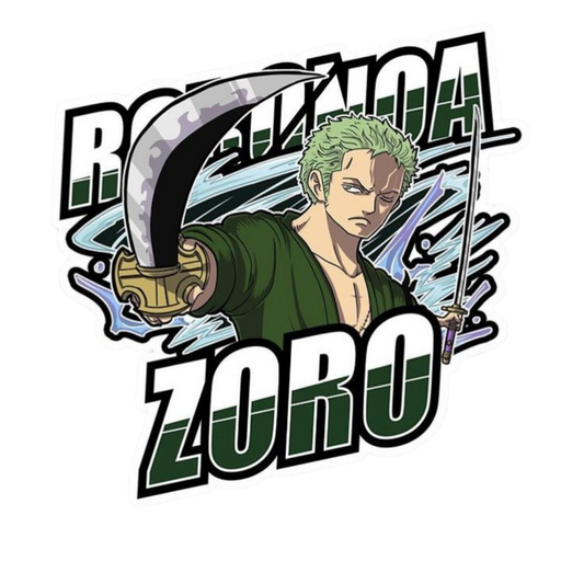 Roronoa Zoro One Piece Sticker 10 | Three Sword Style Premium Sticker