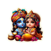 Radha Krishno | Om, Gods, Mantras & Spritual Symbols | StickerBD