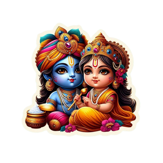 Radha Krishno | Om, Gods, Mantras & Spritual Symbols | StickerBD