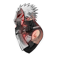 Kakashi Hatake Naruto Sticker 7 | Sharingan Ninja Premium Sticker