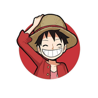 Monkey D. Luffy Smiling Anime stickers