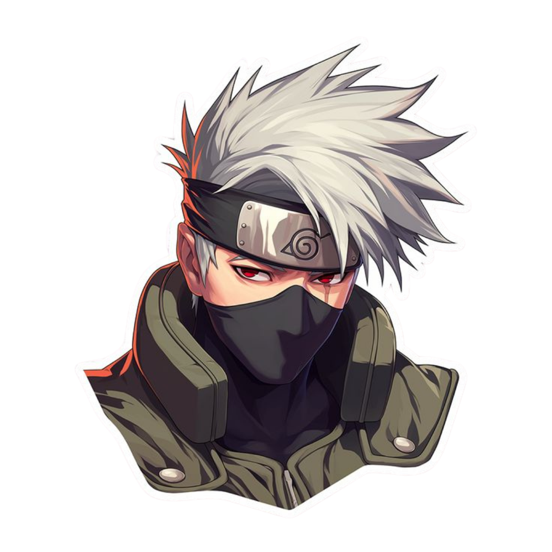Kakashi Hatake Naruto Sticker 8 | Sharingan Ninja Premium Sticker