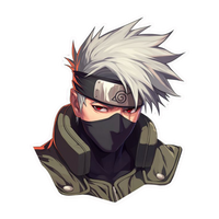 Kakashi Hatake Naruto Sticker 8 | Sharingan Ninja Premium Sticker