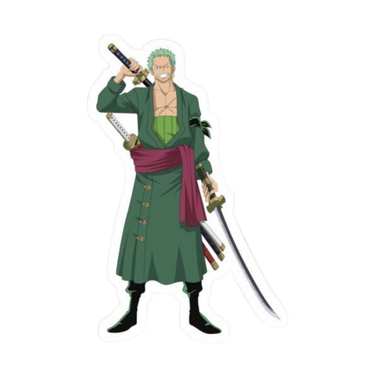 Roronoa Zoro One Piece Sticker 11 | Three Sword Style Premium Sticker