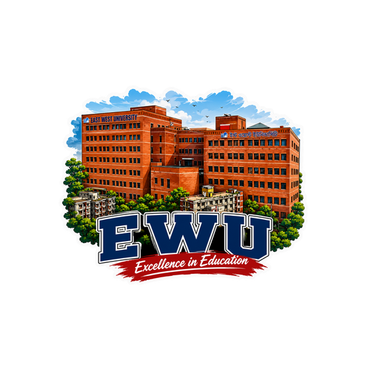EWU Building | East West University Stickers | Sticker BD