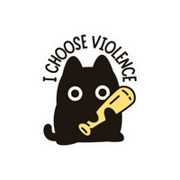 I Choose Violence Office stickers