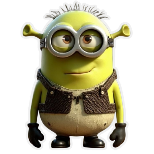 Minions Laughing Sticker – Water Resistant Cute Cartoon Sticker | StickerBD