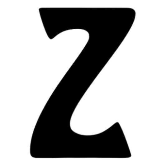 Letter Z English Alphabet Sticker | Educational A-Z Sticker | StickerBD