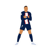Kylian Mbappé 11 | Football Player Premium Sticker