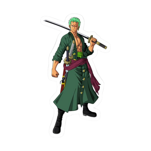 Roronoa Zoro One Piece Sticker 12 | Three Sword Style Premium Sticker