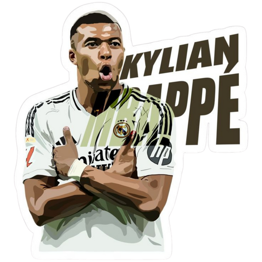 Kylian Mbappé 12 | Football Player Premium Sticker
