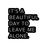 Leave me alone Office stickers