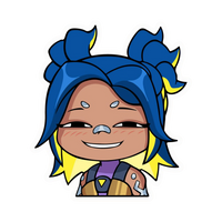 Neon Oh I See Valorant stickers