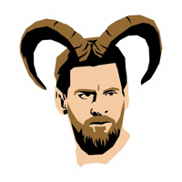 Messi 39 | Leo Messi Premium Football Sticker | Legendary Footballer