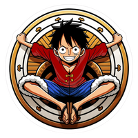 Monkey D. Luffy Seal Anime stickers