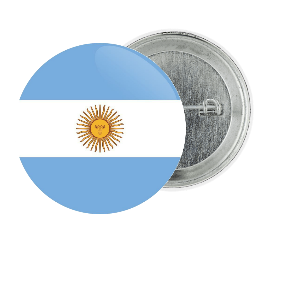 Argentina Fan Tinplate Badge