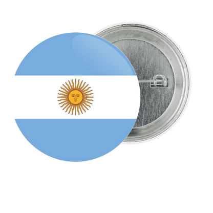 Argentina Fan Tinplate Badge