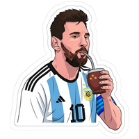 Messi 12 | Leo Messi Premium Football Sticker | Legendary Footballer