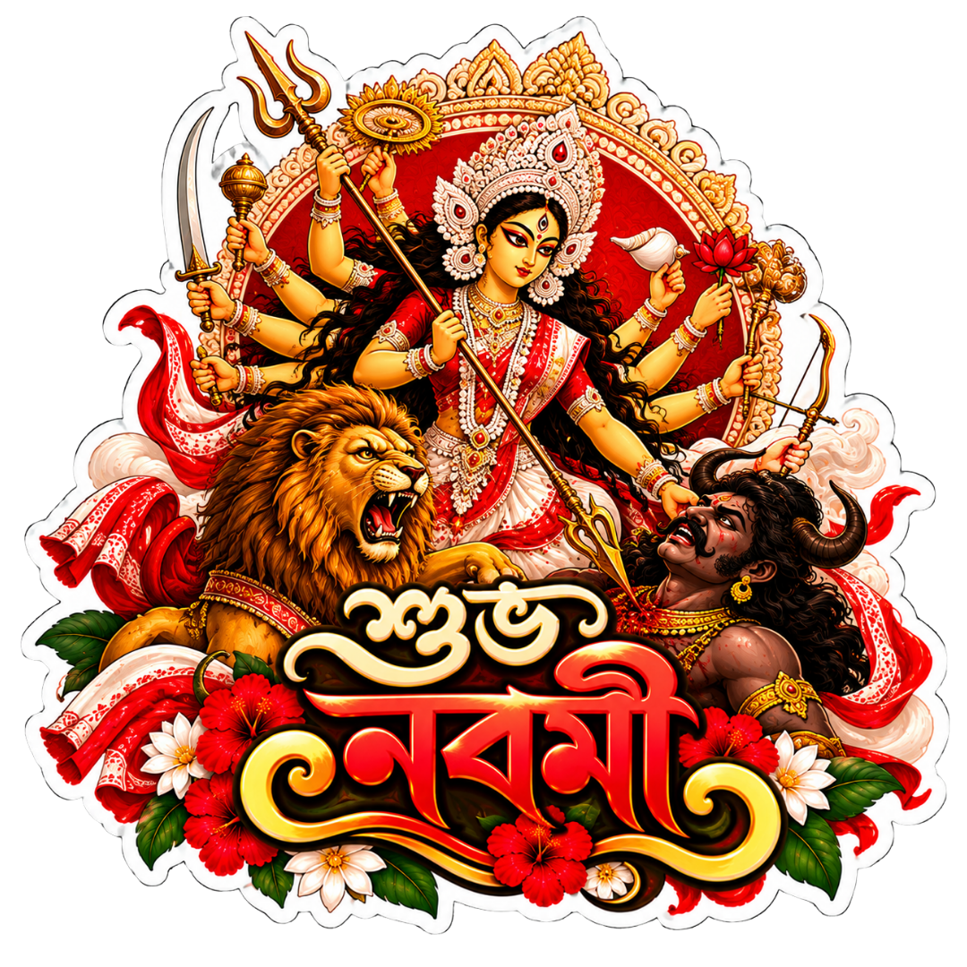 Shuvo Nobomi | Om, Gods, Mantras & Spritual Symbols | StickerBD
