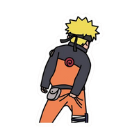 Naruto Uzumaki Anime Sticker 2 | Ninja Premium Sticker
