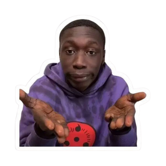 Funny Meme Sticker | Viral Internet Humor Premium Sticker