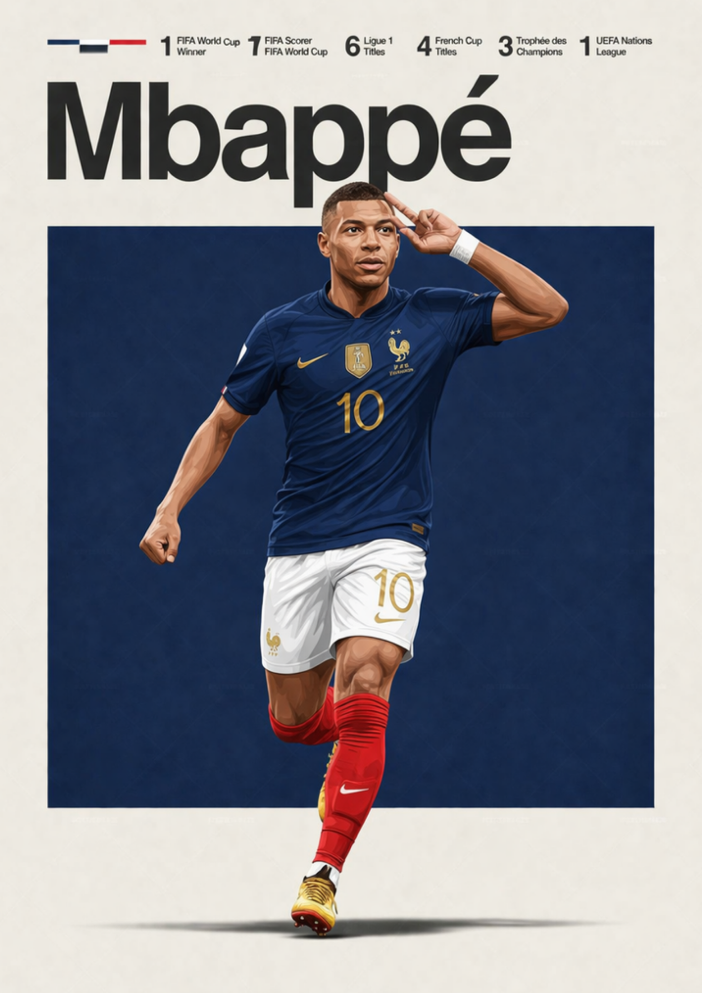 Mbappé | Mini Poster Sticker