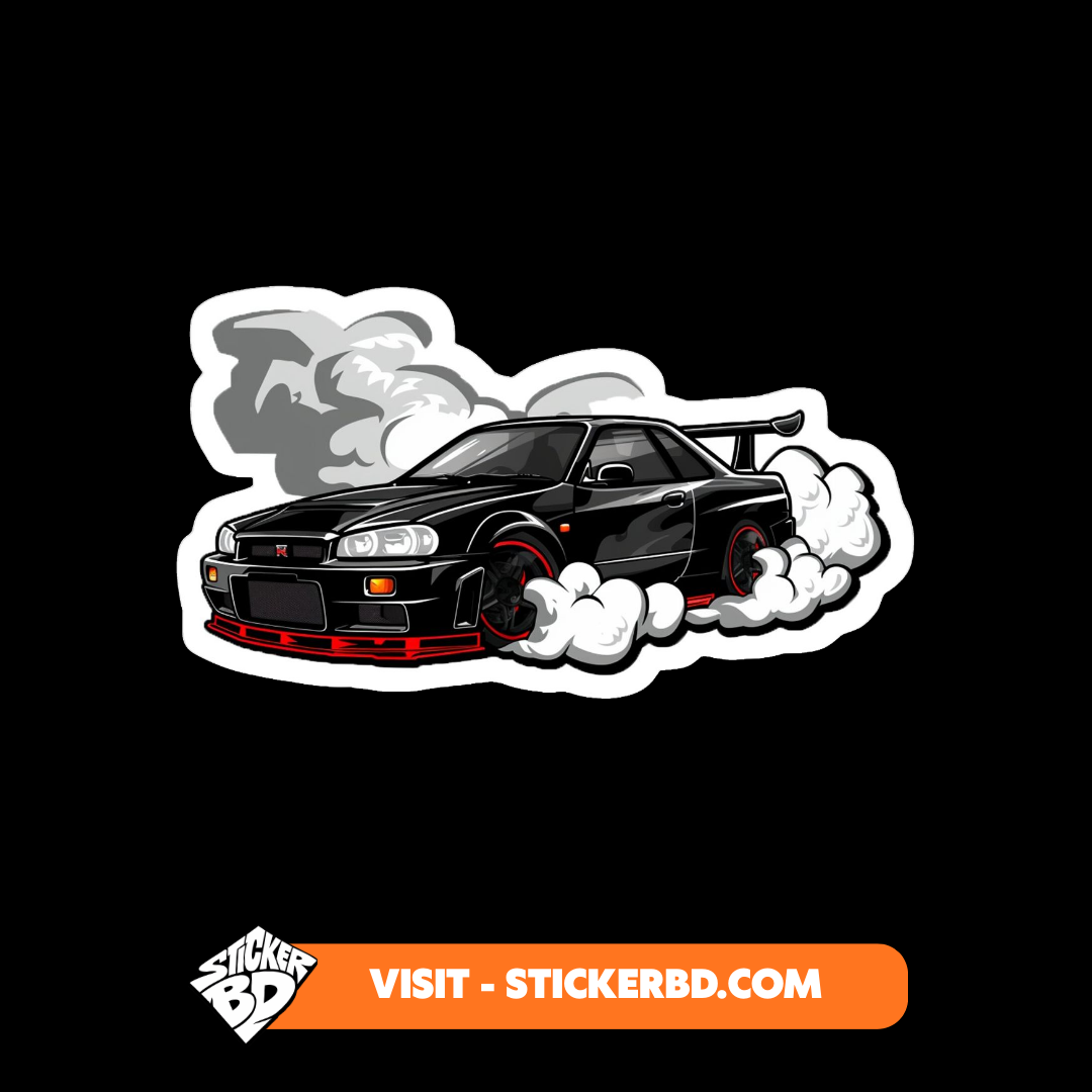 Mid Night JDM Car Sticker Bundle