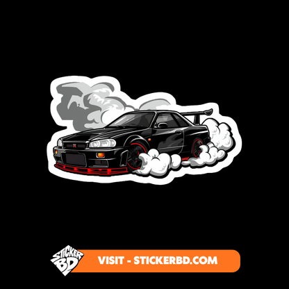 Mid Night JDM Car Sticker Bundle