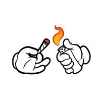 Puff Puff Pass Hemp Sticker | StickerBD
