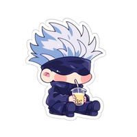Satoru Gojo Chibi Drinking Jujutsu Kaisen Anime stickers
