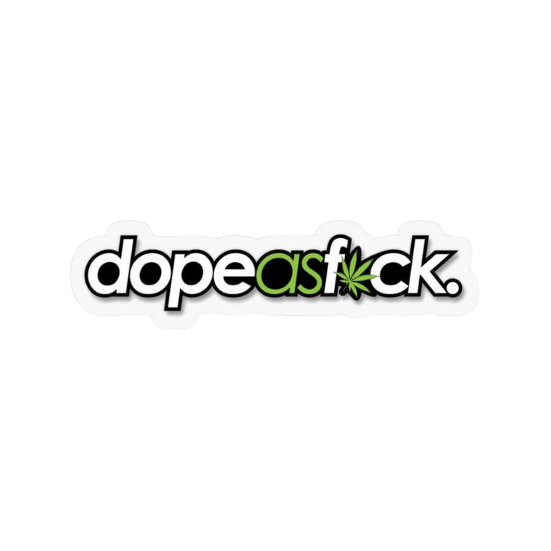 Dope as f Hemp stickers