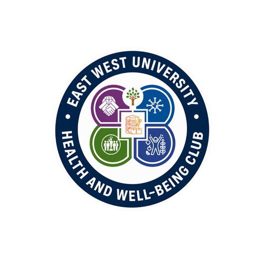 EWU Health and Well-Being Club | East West University Club Stickers | Sticker BD