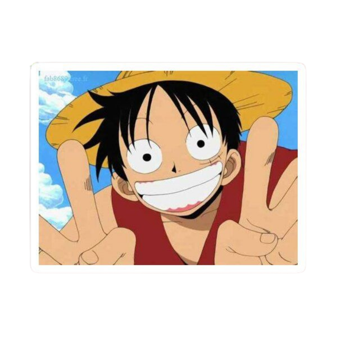 Monkey D Luffy One Piece Sticker 2 | Straw Hat Pirate Premium Sticker