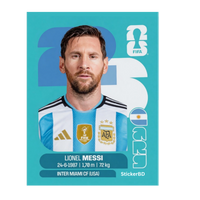 Lionel Messi | Argentina Player Card Sticker | StickerBD