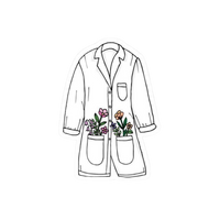 Doctor stickers Apron flower