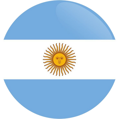 Argentina Fan Tinplate Badge