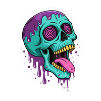 Skull 3 Sticker