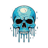 Skull 6 Sticker
