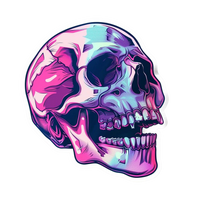 Skull 7 Sticker