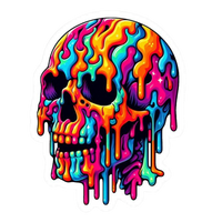 Skull 9 Sticker