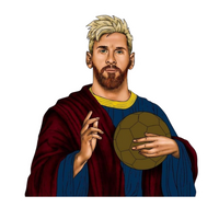 Messi 40 | Leo Messi Premium Football Sticker | Legendary Footballer